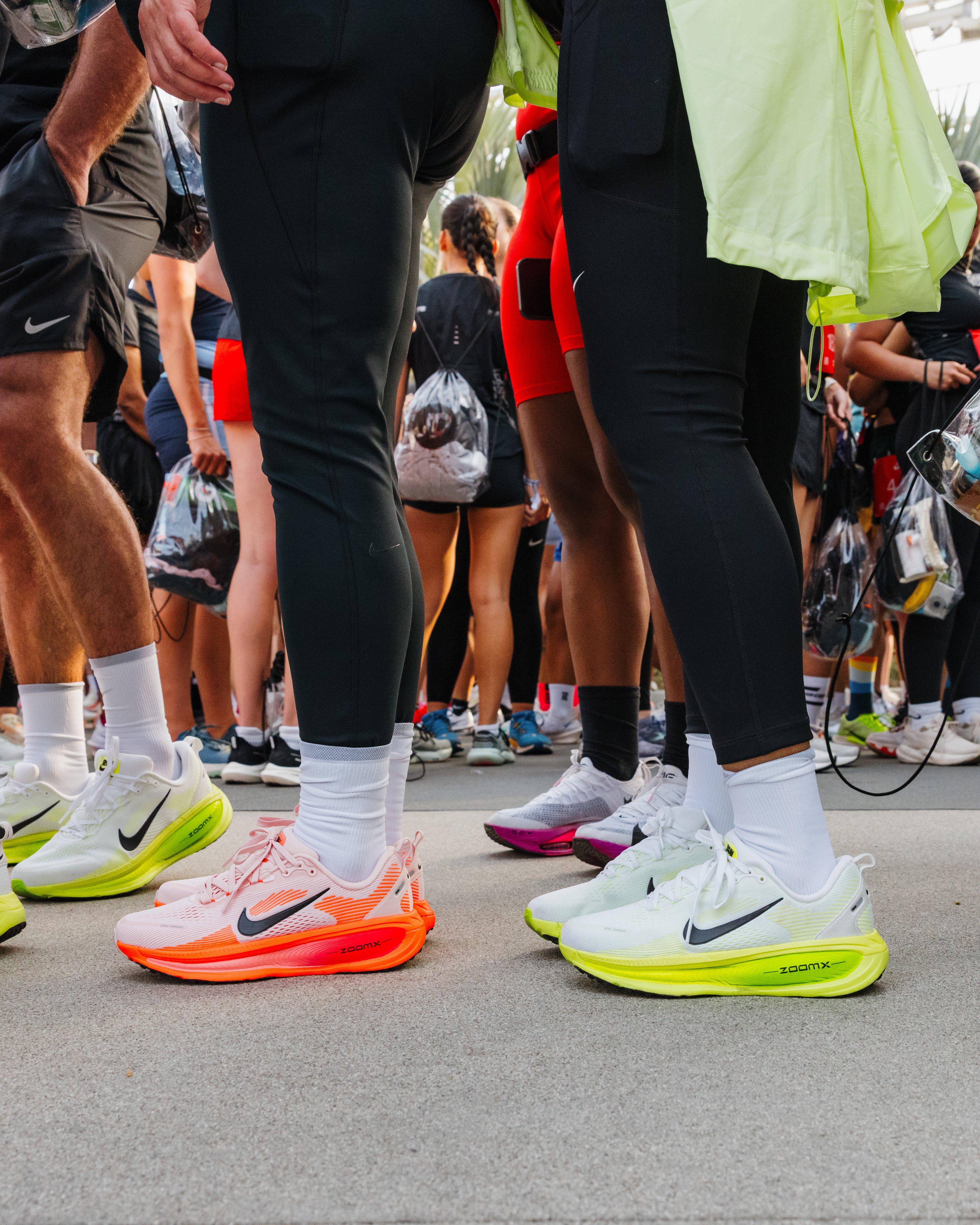 Team Hibbett wearing Nike Vomero 18s